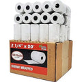 Thermal Receipt Paper Rolls 2-1/4 x 50 for Verifone, Ingenico, BPA Free - Pack of 50+