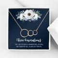 Mother's Day Jewelry Necklace Set - 3-Generation Gift with Card & Box