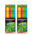 Neon Pencil Set - 36 Pack #2 Graphite, Latex-Free Erasers, Pre-Sharpened