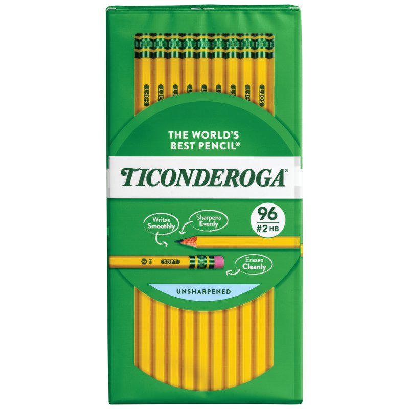 HB #2 Wooden Pencil Pack of 96 with Smooth Graphite Core - Yellow Barrel