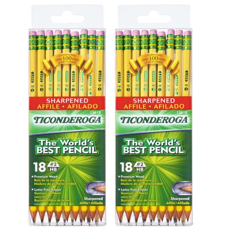 Premium #2 Soft Yellow Pencils, Pre-Sharpened, 36 Pack for School & Office
