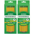 Pre-Sharpened Wooden Pencils Set of 60 - Smooth Writing, Latex-Free Erasers