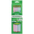 Pastel Wooden Pencils Pack of 18 - Pre-Sharpened, Smooth Writing, Latex-Free Erasers