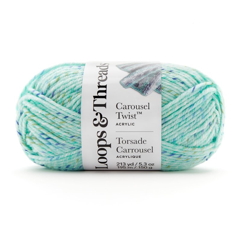 Bulk Acrylic Yarn Set - 15-Count Carousel Twist for Knitting & Crochet