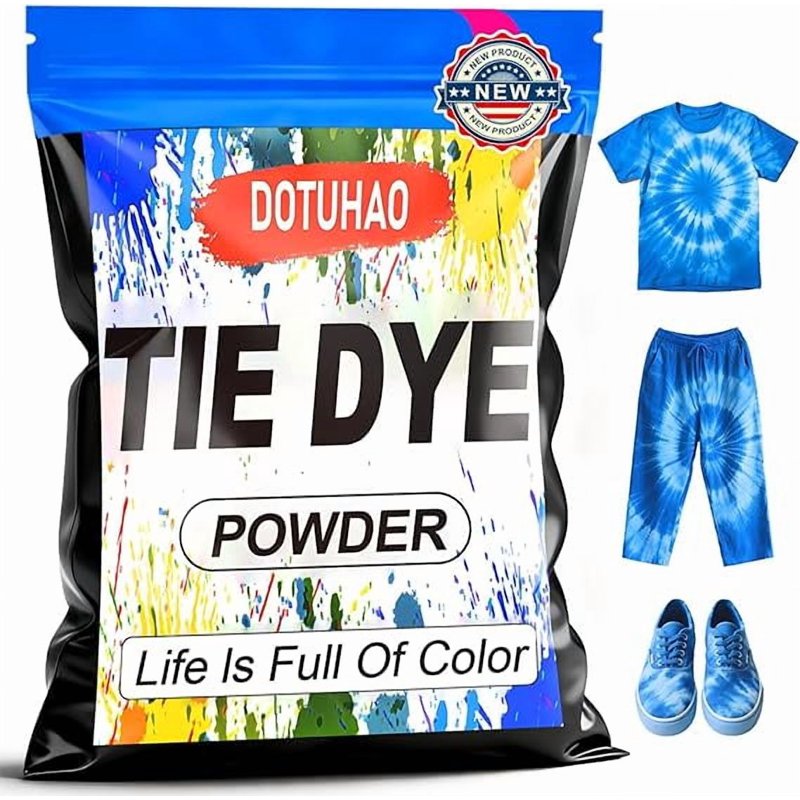 Creative Fabric Tie Dye Powder - Permanent & Washfast Colors for Clothing DIY
