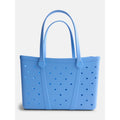 Waterproof EVA Beach Tote Bag for Women - Light Blue, Spacious & Lightweight