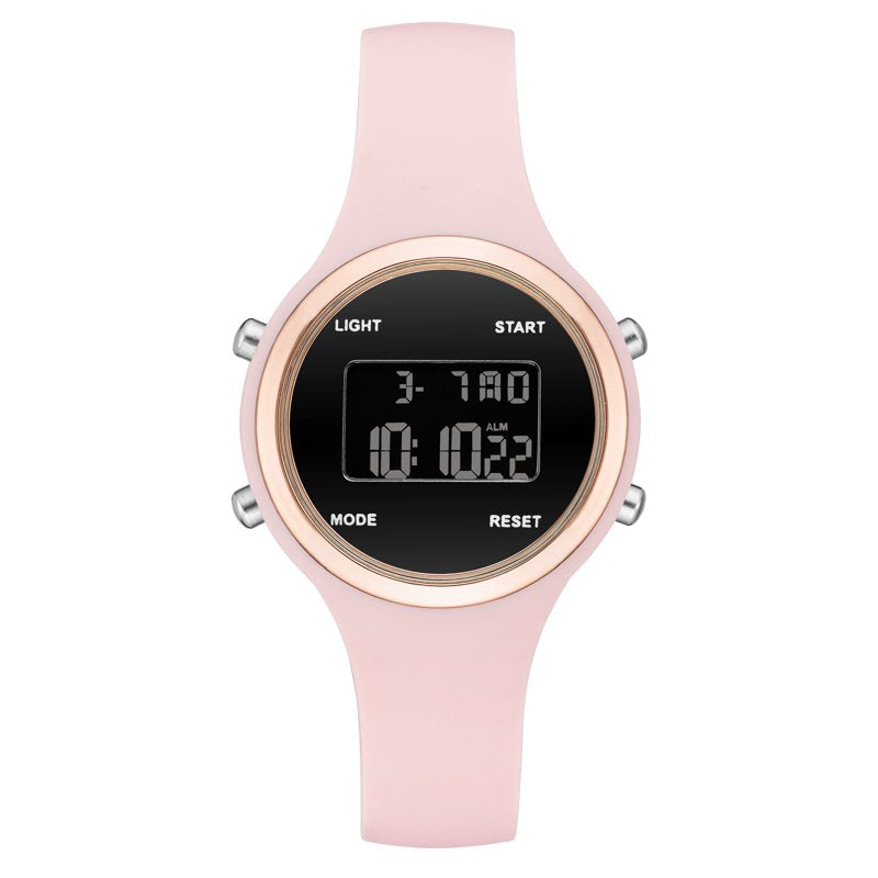 Pink Silicone Digital Watch for Women - Time and Tru Adult Female Accessory