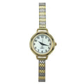 Ladies 2-Tone Stainless Steel Analog Wristwatch with Expansion Band