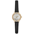 Women's Gold Tone Analog Wristwatch with Faux Leather Strap - Easy Read Dial