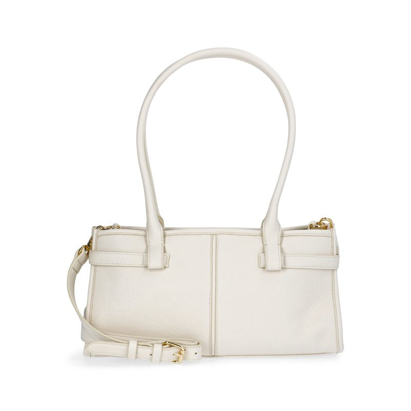 Women's Faux Leather Shoulder Handbag with Removable Crossbody Strap