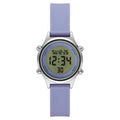 Digital Wristwatch for Women with Lavender Silicone Band - Time and Tru