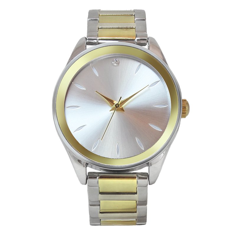 Women's Two-Tone Gold Tone Bezel Wristwatch - 34mm Elegant Jewelry Accessory