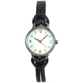Women's White Dial Wristwatch with PU Strap - Quartz Analog, 2-Year Warranty