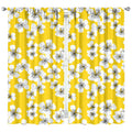 Floral Blackout Curtains 42x84 Inch Rod Pocket Drapes for Bedroom & Living Room