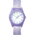 Kids' Analog Resin Watch with Sport Elastic Strap - Water-Resistant Purple