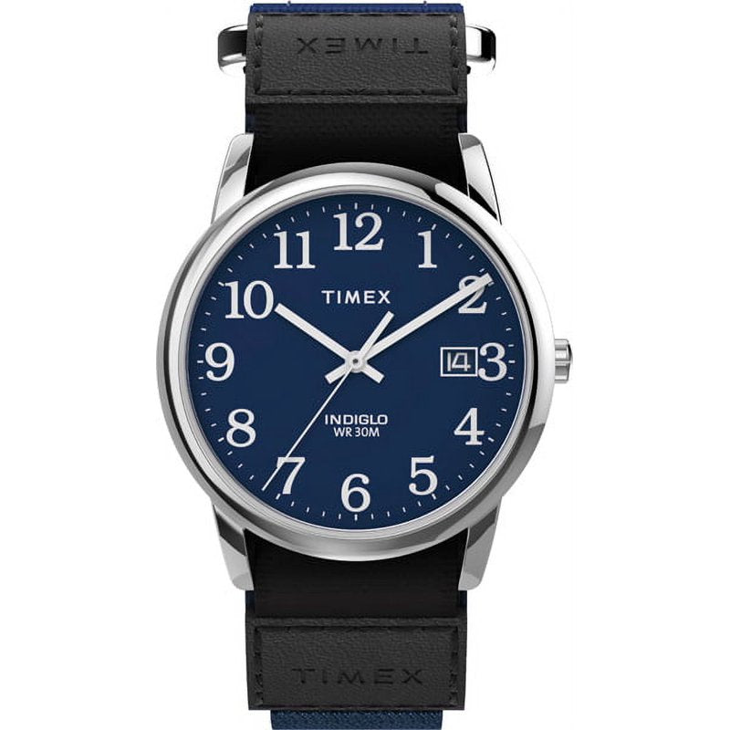 Timex Men's Dress Fast Wrap Strap Watch with Blue Dial and Water Resistance