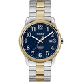 Casual Men's Watch with Silver-Tone/White Dial and Expansion Band - 38mm