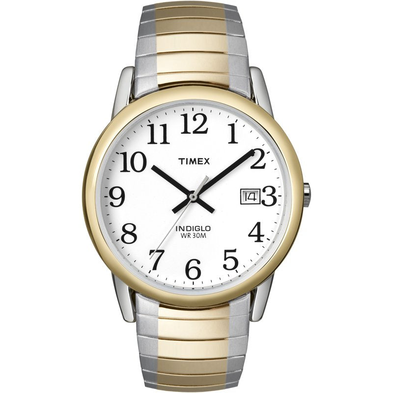 Casual Men's Analog Watch with Date and Tapered Expansion Band - Multiple Colors