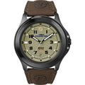 Timex Men's Expedition Leather Strap Watch - Rugged Outdoor 40mm Water-Resistant