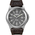 Men's Outdoor Expedition Metal Field Watch 40mm with Leather & Fabric Strap