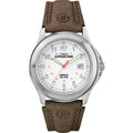 Men's Expedition Field Watch with Leather Strap - 40mm Outdoor Watch, Water-Resistant for Hiking & Casual Wear