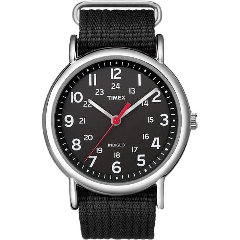 Unisex Casual Watch with Slip-Thru Fabric Strap - 38mm Water-Resistant
