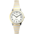 Timex Women's Easy Reader 25mm Watch with Two-Tone Case & White Dial