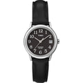 Casual Women's Watch with Leather Strap and Date - Multiple Colors