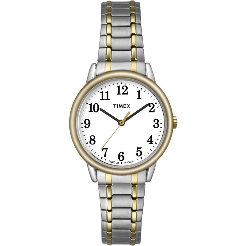 Casual Women's Watch with Tapered Expansion Band - Two-Tone, 30mm