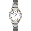 Casual Women's Watch with Tapered Expansion Band - Two-Tone, 30mm