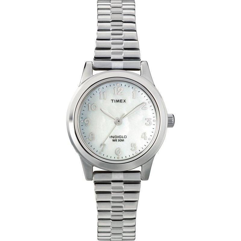 Women's Dress Watch with Silver/MOP Dial and Expansion Band - Timex Essex Avenue
