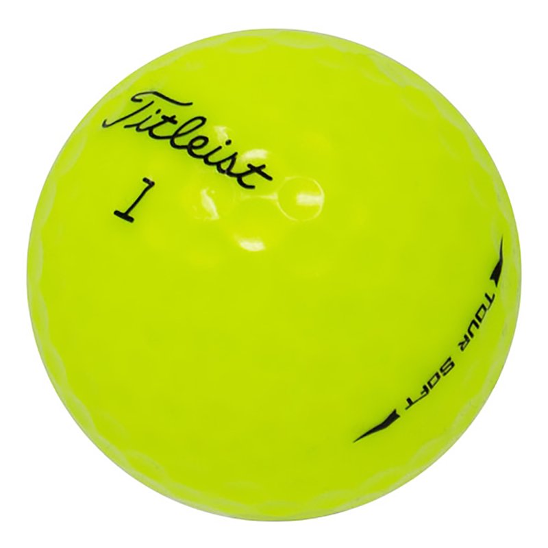 Titleist Tour Soft Yellow Golf Balls - 50 Pack (5A/AAAAA) - Mint