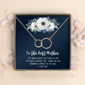 Mother's Day Necklace Gift Set with Card - Rose Gold Infinity or Silver Cube