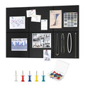 Large Cork Bulletin Board Wall Tiles with Pushpins - 36 x 24 Inches, Pack of 6