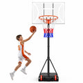 Portable Adjustable Basketball Hoop System - 29-Inch Backboard, 3-7 FT Height, Outdoor/Indoor