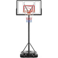 Portable Adjustable Basketball Hoop System - 44-Inch Backboard, 4.43-10ft Height, Outdoor Youth & Adult