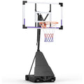 Portable Adjustable Basketball Hoop 48 Inch Backboard for Kids Teens Adults