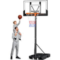 40-Inch Portable Basketball Hoop with Adjustable Height & Shatterproof Backboard