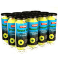 Pressurized Tennis Balls for Full Court Play - Green Dot, 12 Cans
