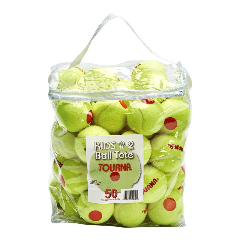 Low Compression Tennis Balls - Orange Dot Training Balls, 50 Pack