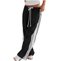 Wide Leg Palazzo Pants for Women with Pockets and Drawstring Waist