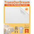 Extra Large Iron On Fabric Patches for Clothing Repair - 3 Pack 8.5x11 Inches