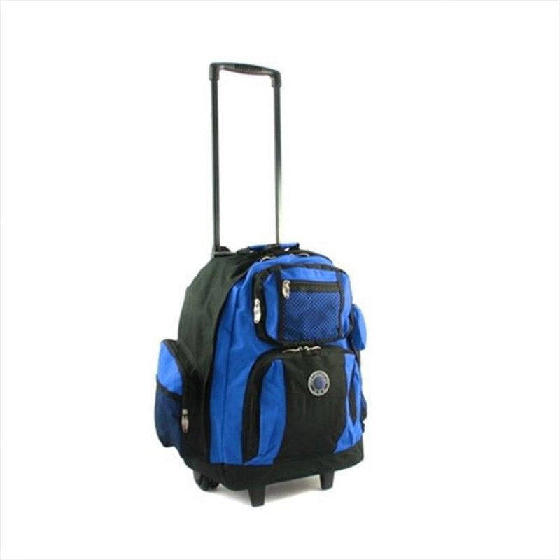 Roll-Away Deluxe Rolling Backpack with Wheels & Organizer - Multiple Colors