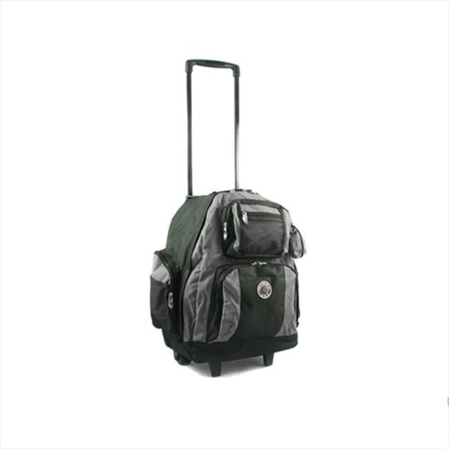 Roll-Away Deluxe Rolling Backpack with Wheel System - Gray