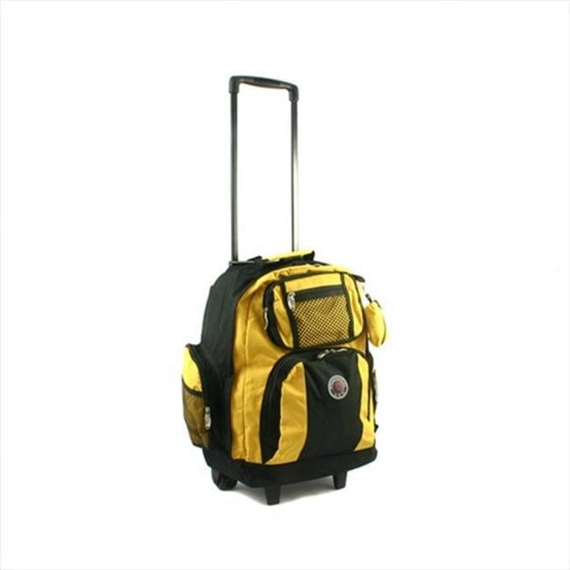 Roll-Away Deluxe Wheeled Backpack with Expandable Storage - Multiple Colors