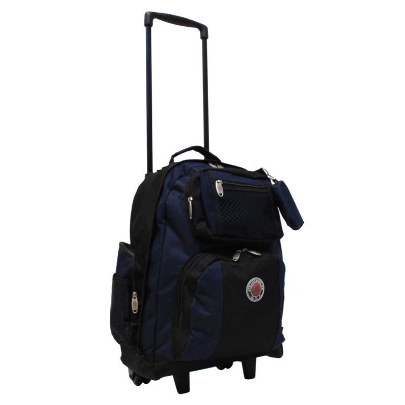 22-Inch Rolling Carry-On Backpack - Durable Lightweight Travel Bag