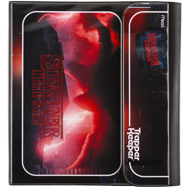Stranger Things Trapper Keeper Binder with Creatures Design, 1-Inch Metal Rings – Office Organization