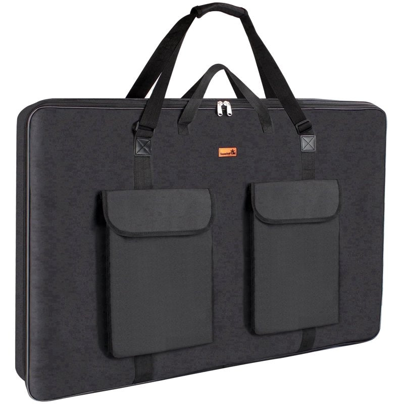 Large Waterproof Art Portfolio Case 24x36 with Shoulder Strap, Artist Storage Bag