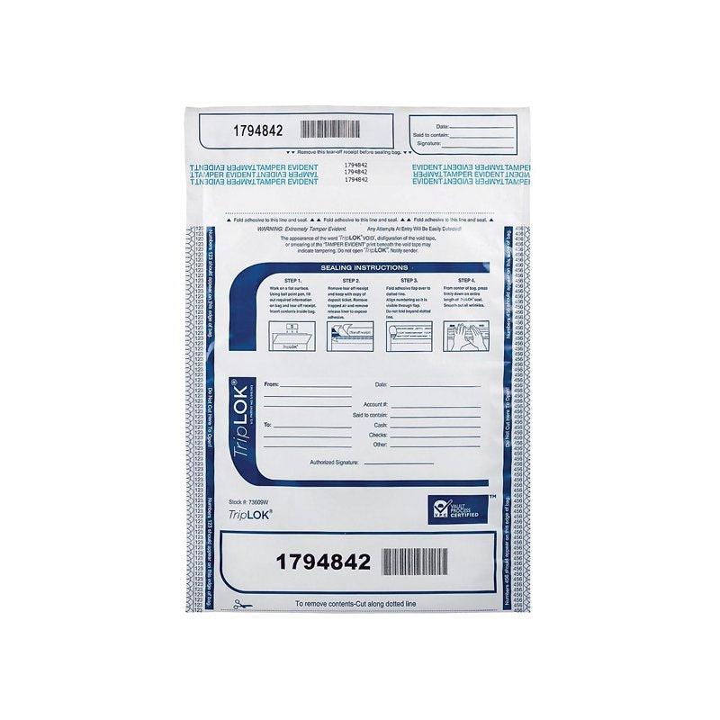 Tamper-Evident Security Bags 9x12 Inches Opaque 100 Pack
