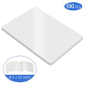 A4 Laminating Sheets 100 Pack 1.5 Mil Waterproof Clear Plastic for Photos & Documents